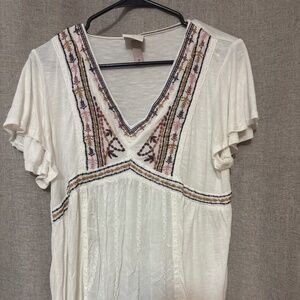Knox Rose white boho shirt